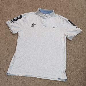 Nike Dri Fit Golf Polo Gray Medium